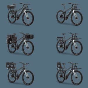 Cargo-Versionen des E-Bikes Ahooga Modular