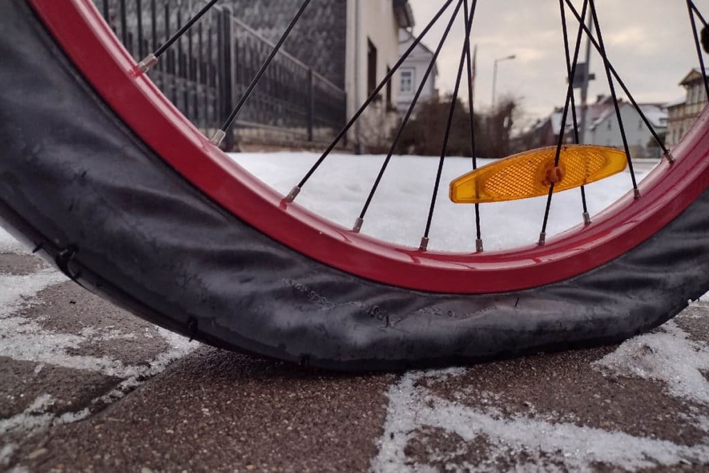 Winterpendlertag 2021 - Platter Reifen