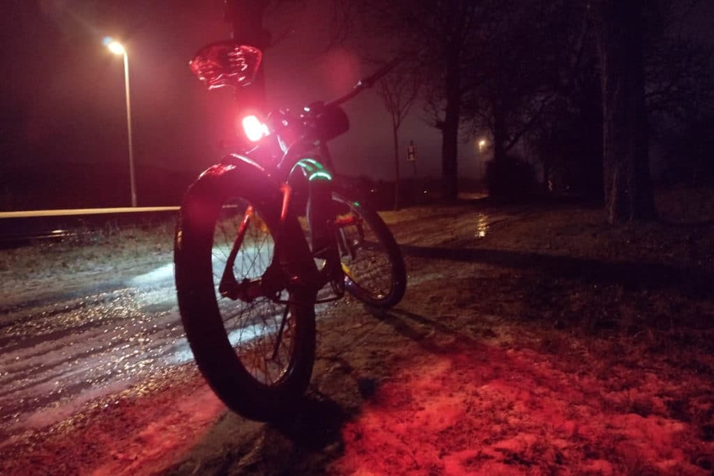 Winterpendlertag 2021 - Gefrorener Fahrradweg