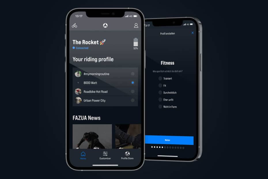 Fazua App seit Juni 2021 mit Option zum Anlegen mehrerer persönlicher Nutzerprofile