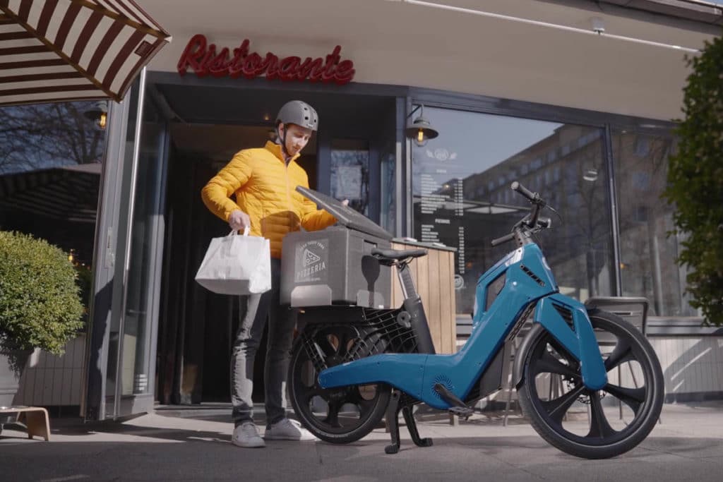 E-Bike Mocci als potentielles Lastenrad für Essenslieferanten