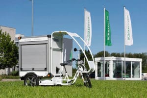 E-Lastenrad "Bring" von Bayk mit kettenlosem Free Drive-Antrieb von Schaeffler