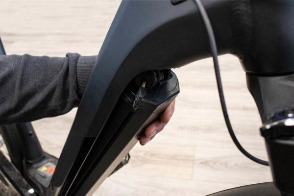 E-Bike-Akku PowerPack Intube horizontal von Akku Vision für Bosch Active Line, Performance Line und Performance CX