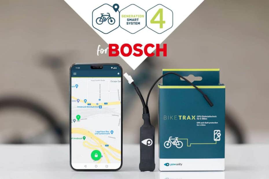 GPS-Tracker Biketrax von Powunity für E-Bikes mit Bosch Smart System