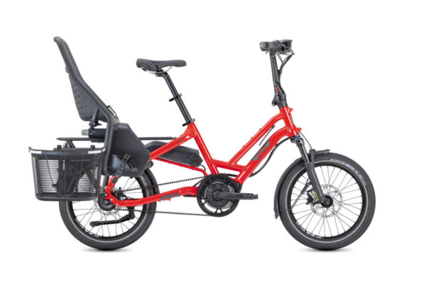 Kindersitz Thule Yepp Maxi auf einem E-Bike Tern HSD montiert