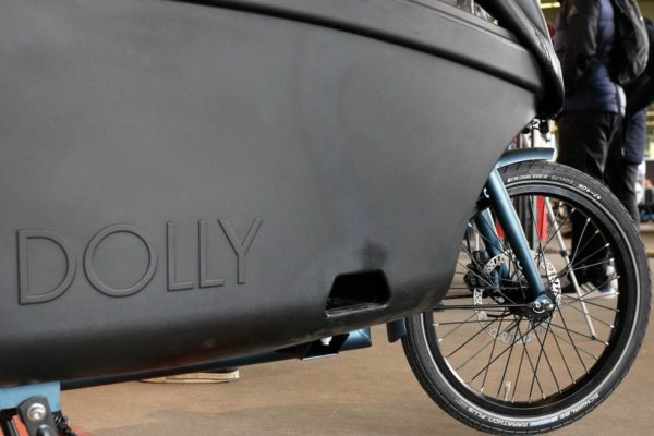 Trittstufe in der Cargobox des E-Lastenfahrrades E-Dolly von Dolly Bikes