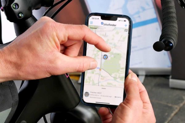 App für den GPS-Tracker Fahrradfinden von Bikefinder