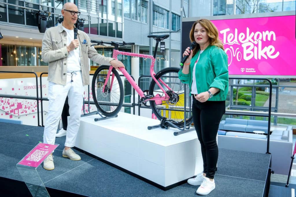 Vorstellung der Sonderedition des E-Bikes Platzhirsch von Urwahn als Telekom Bike