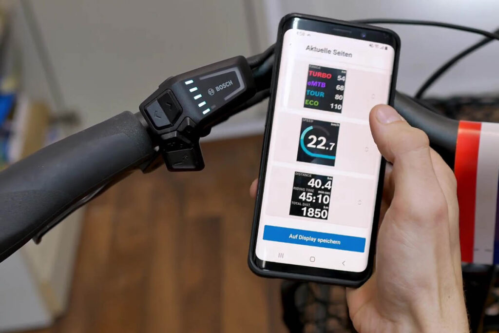 Reihenfolge der Ride Screens in der Bosch eBike Flow App ändern