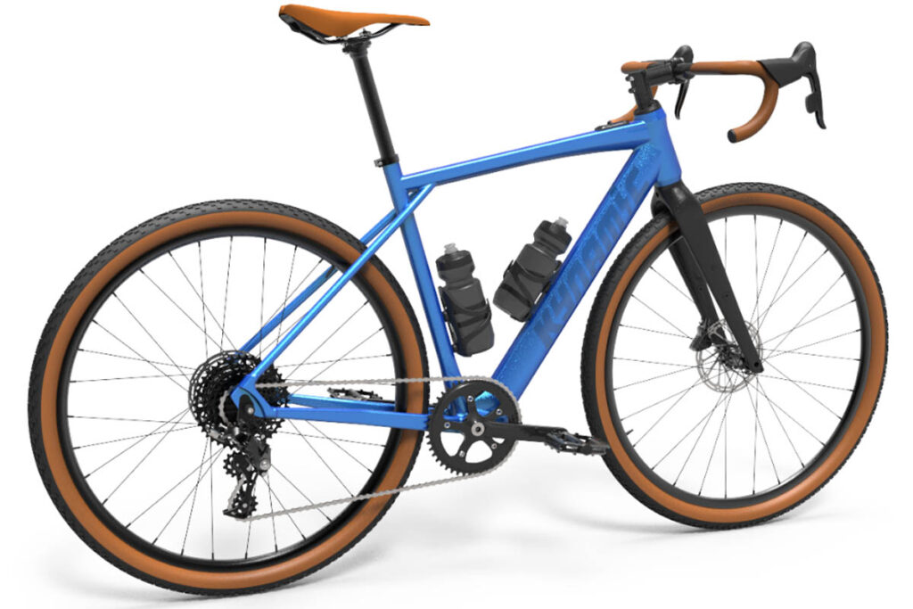 Entwurf für ein Gravel-E-Bike mit einem Hinterradnabenmotor von Kynamic