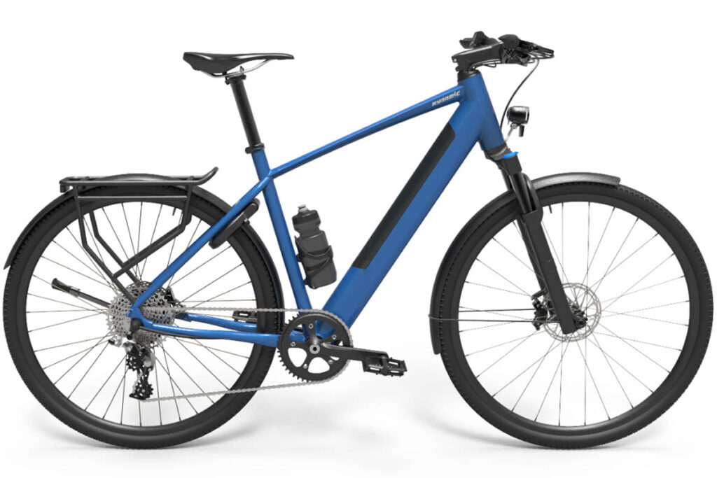 Entwurf für ein Trekking-E-Bike mit einem Hinterradnabenmotor von Kynamic