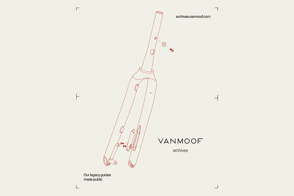 Archiv von Vanmoof mit Reparatur- und Montageanleitungen für ältere Modelle