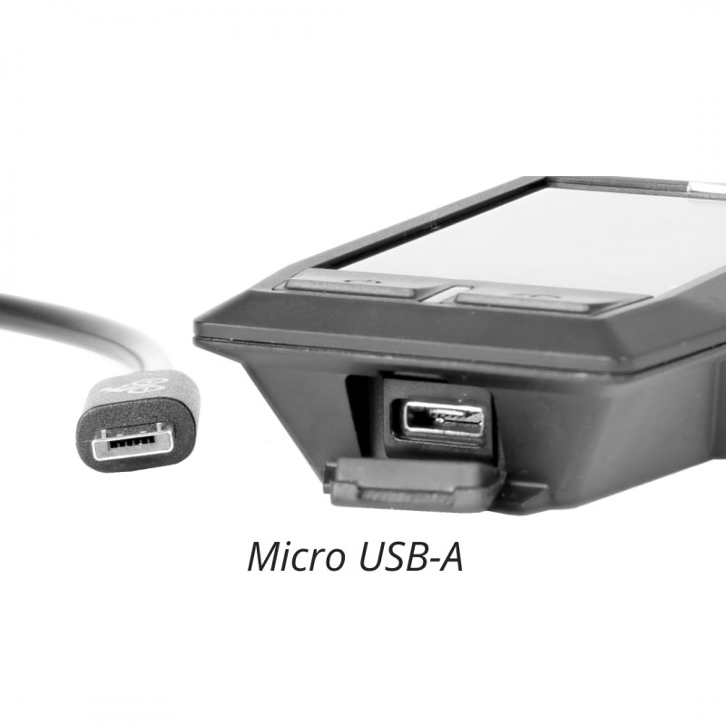 Micro USB-A Anschluss am Bosch Display