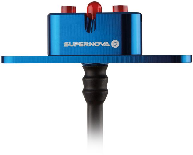 Supernova E3 Tail Light 2 Gepäckträgermontage - 6V Blau